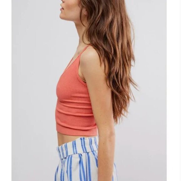 FREE PEOPLE NWT Solid Rib Brami / Emberglow - xs/small - Picture 2 of 8